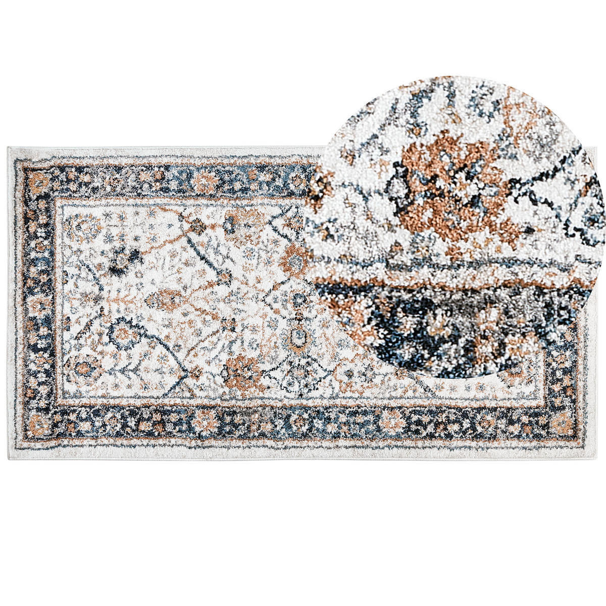 VINTAGE-TEPPICH Arates 150/80 cm - Beige, Kunststoff (80/150cm) - Beliani
