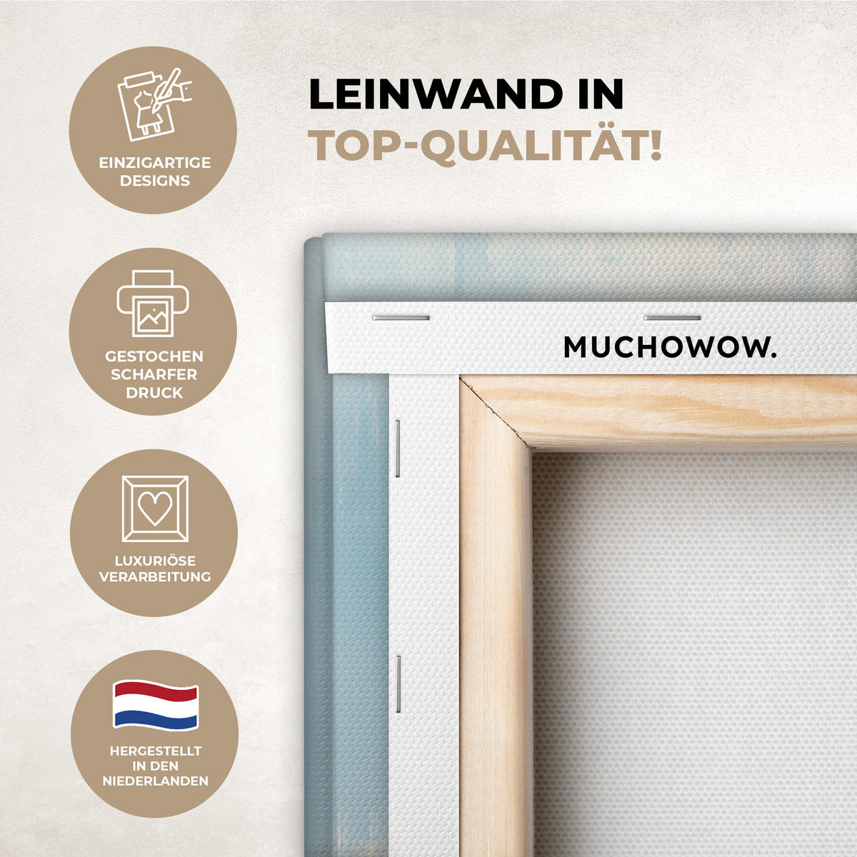 LEINWANDBILD Wald - Winter - Natur - Abstrakt - Schnee Wanddeko Schlafzimmer 60x90 cm - Weiß, Textil (60/90cm) - MuchoWow