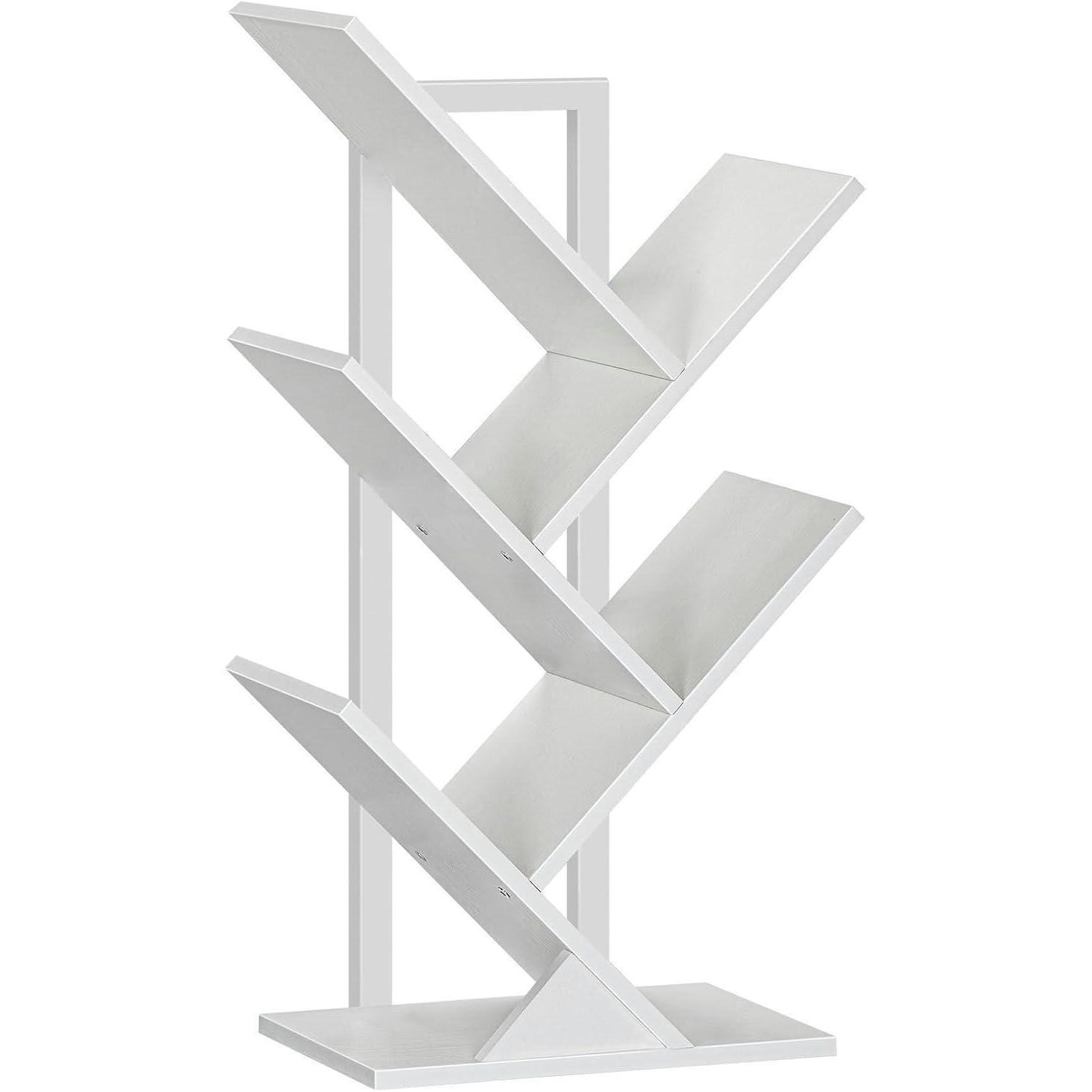 BÜCHERREGAL Baumform 4 Ebenen Weiß - Weiß, Holzwerkstoff (34/71/20cm)