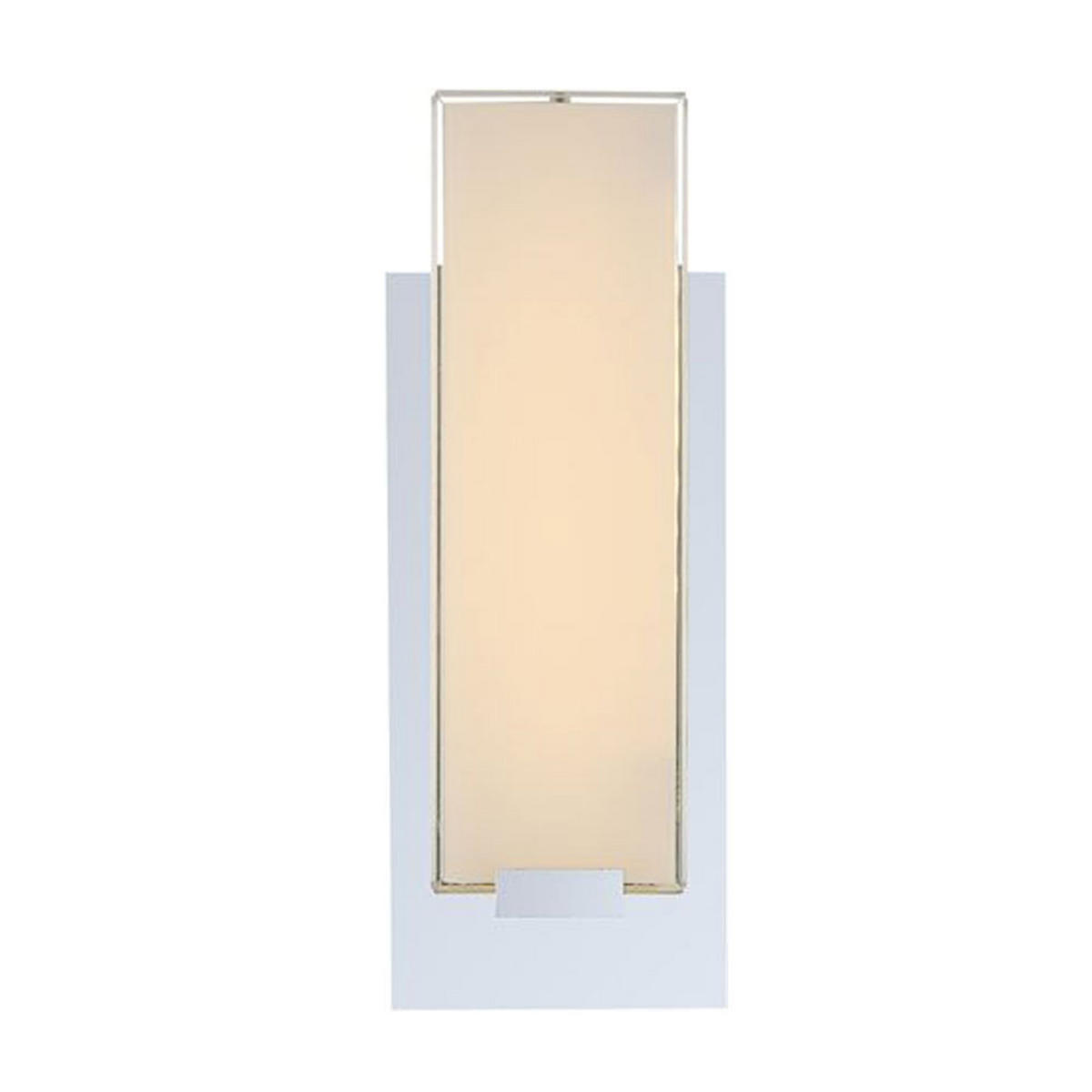 LED WANDLEUCHTE ABRUZZO Silber Glas satiniert - Silberfarben, Glas (11/29.5/29.5cm) - Globo Lighting