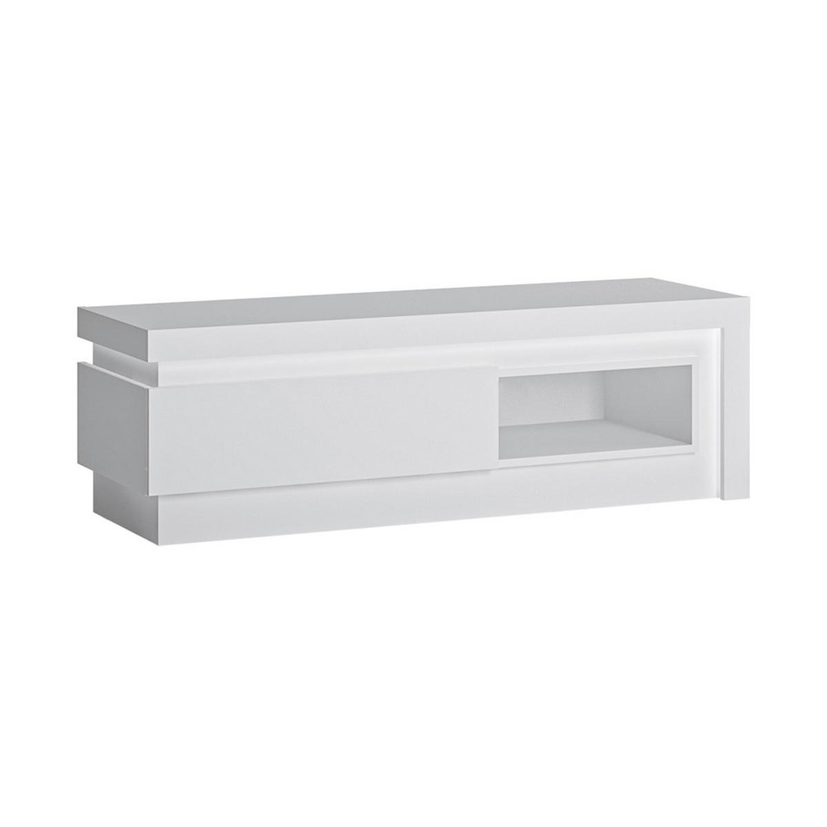 WOHNZIMMER-SET 7-TLG. Lyndhurst-129 - Weiß, Holzwerkstoff (823/199/69cm) - Lomado