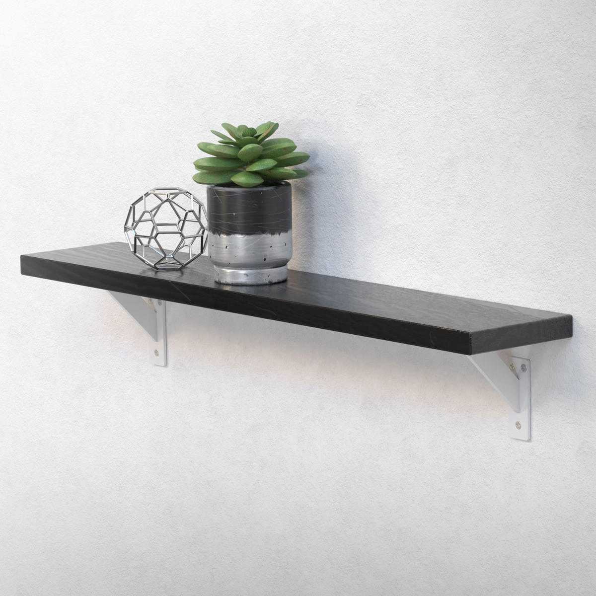 REGALHALTERUNGEN - Weiß, Metall (12/3/12cm) - ML-DESIGN