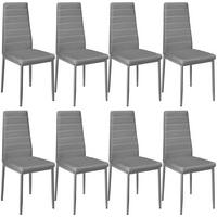 ESSZIMMERSTUHL 8er Set Thomas 41 x 45 x 98 5 cm grau - Grau, Textil (48/98.5/45cm) - tectake