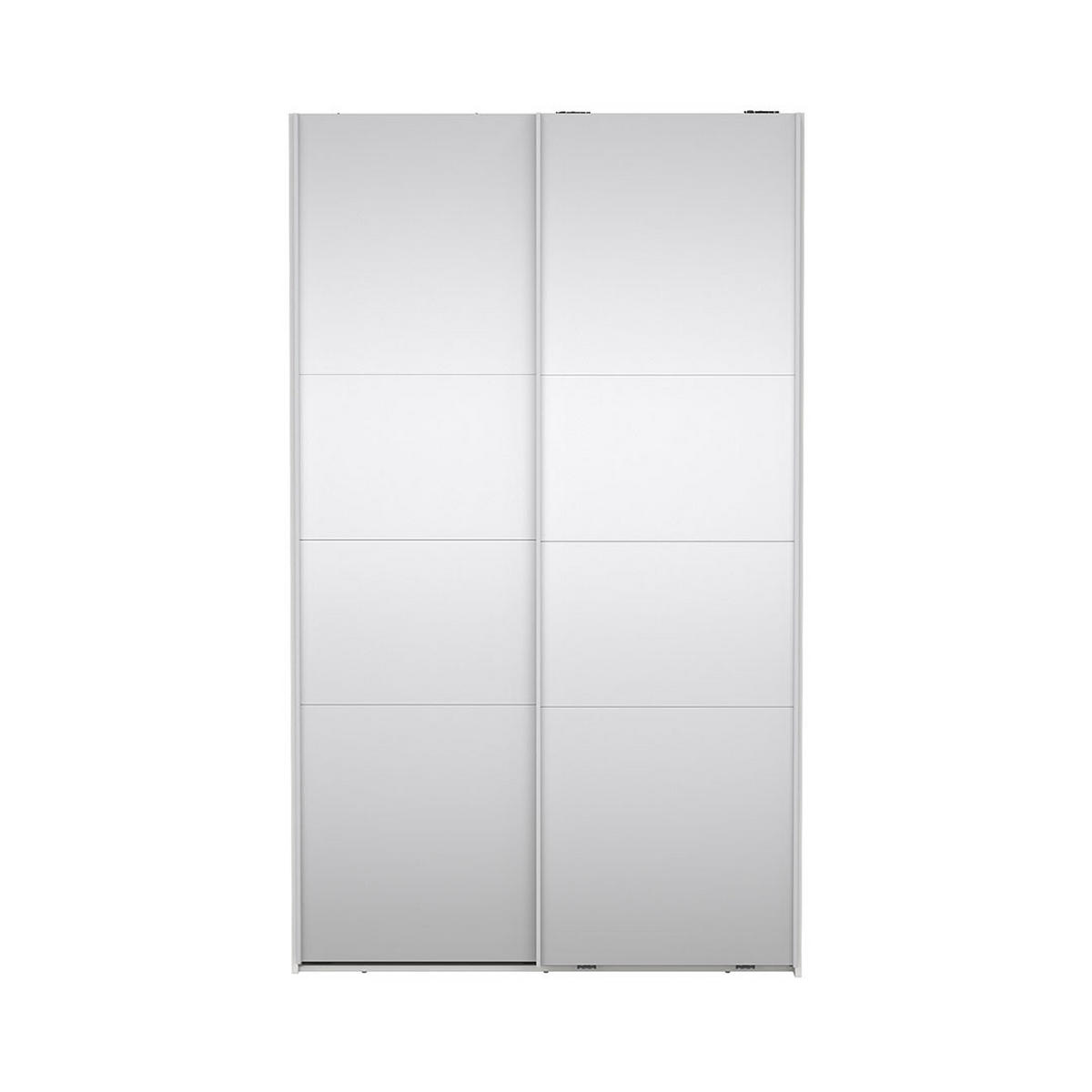 SCHIEBETÜRENSCHRANK, Catania, Weiß, Holzwerkstoff, 119 x 67 x 201 cm - Weiß, Holzwerkstoff (119/201/67cm) - ebuy24