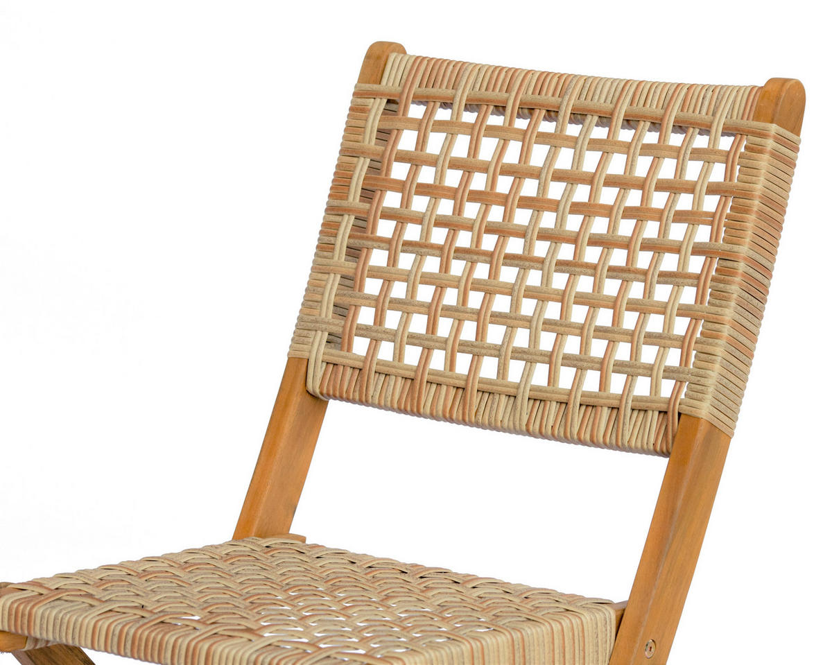 GARTENSTUHL 2er-Set Holz Braun - Braun, Holz (48/85/54cm) - Nordlys