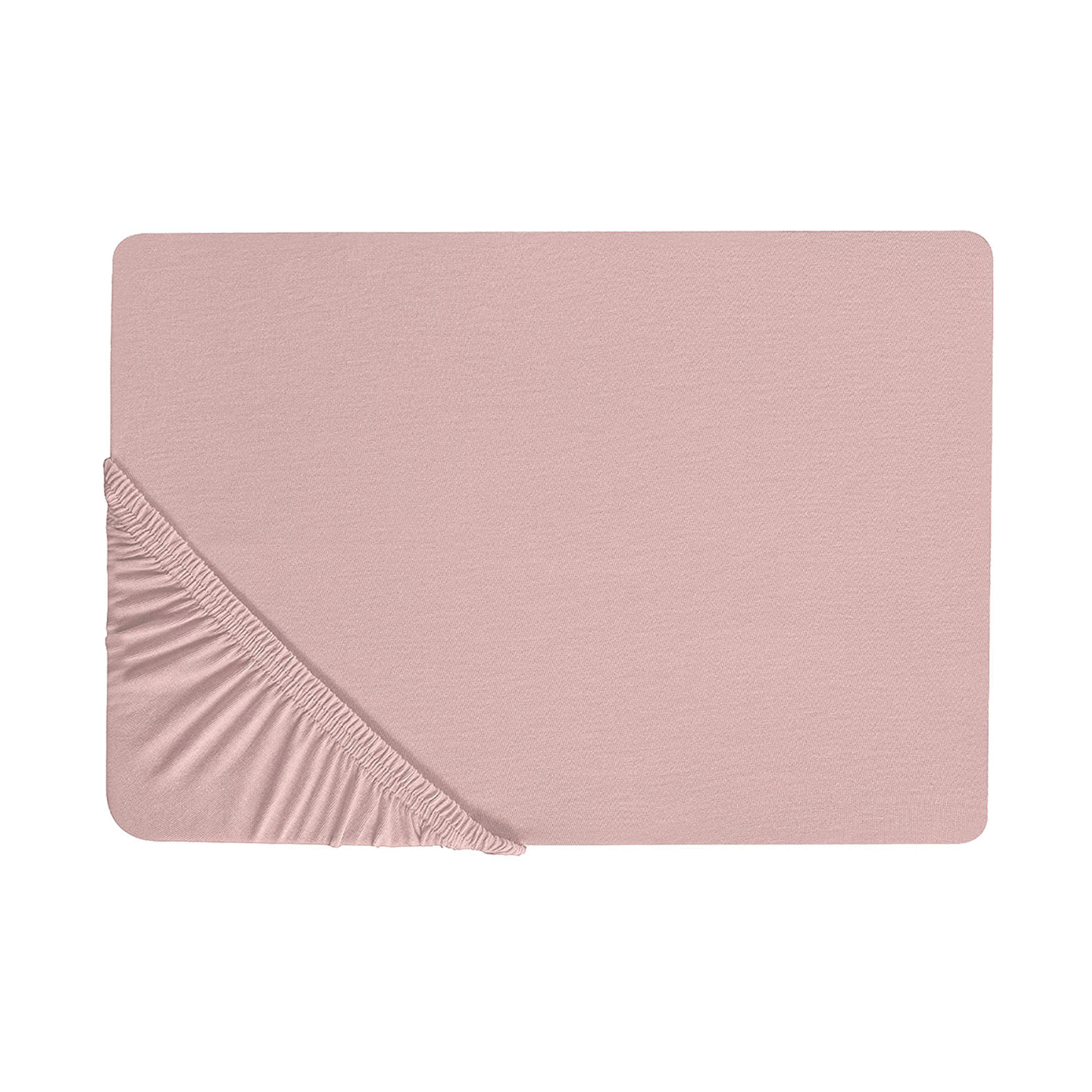 SPANNBETTLAKEN Rosa 140 x 200 cm Hofuf - Pink, Textil (140/200cm) - Beliani