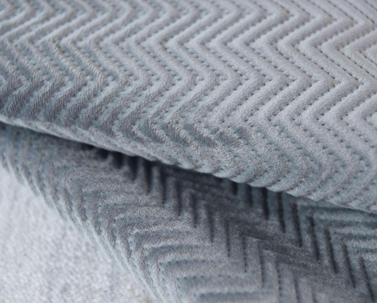 DEKOKISSEN Greta 45x45 cm Grau - Grau, Textil (45/45cm)