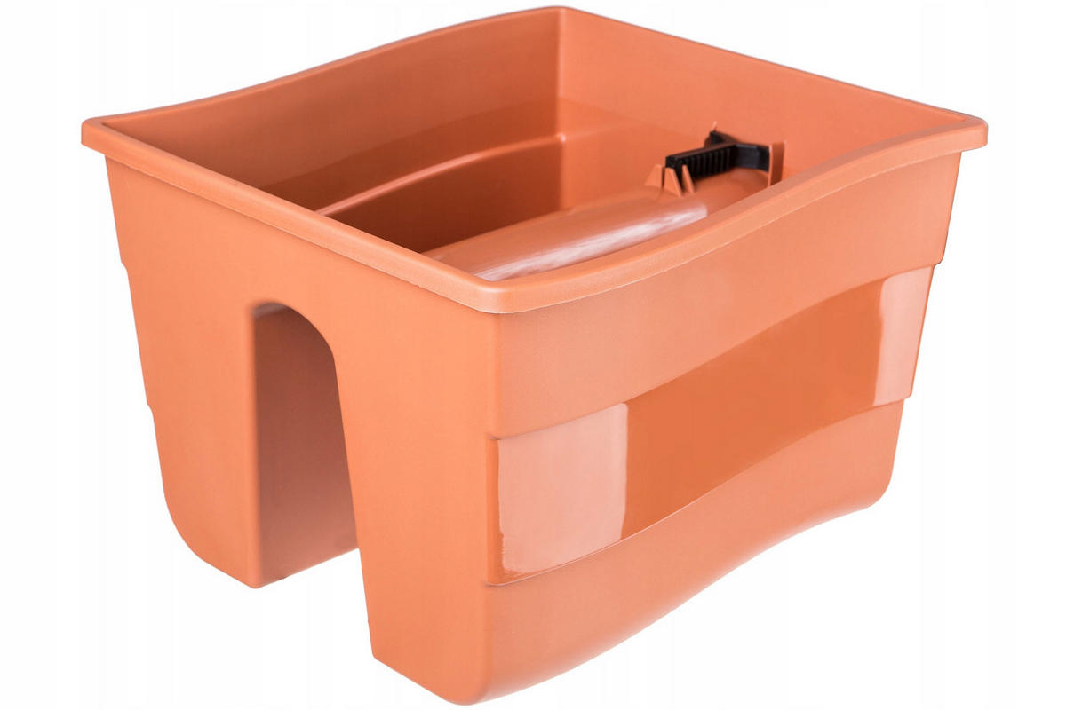 BALUSTRADENKASTEN 30 cm, Terrakotta - Terra cotta, Kunststoff (28/30cm) - KADAX