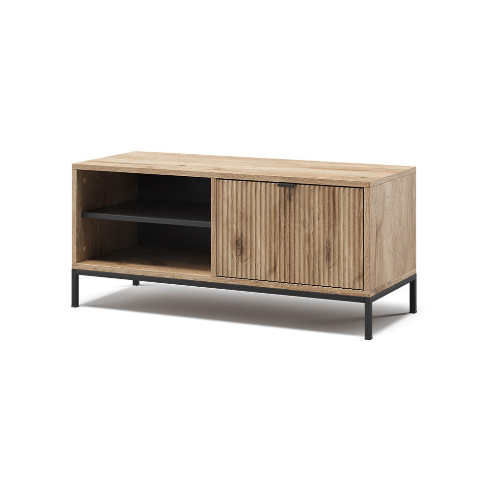SCHUHSCHRANK Eliza Viking Oak 100 x 45 cm mit Klapptür - Eichefarben, Holzwerkstoff (100/45/40cm) - Vicco