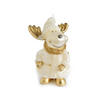 KERZE Elch Gold 10/10/13 cm Naturmaterial - Goldfarben, Naturmaterialien (10/13/10cm) - Mondex