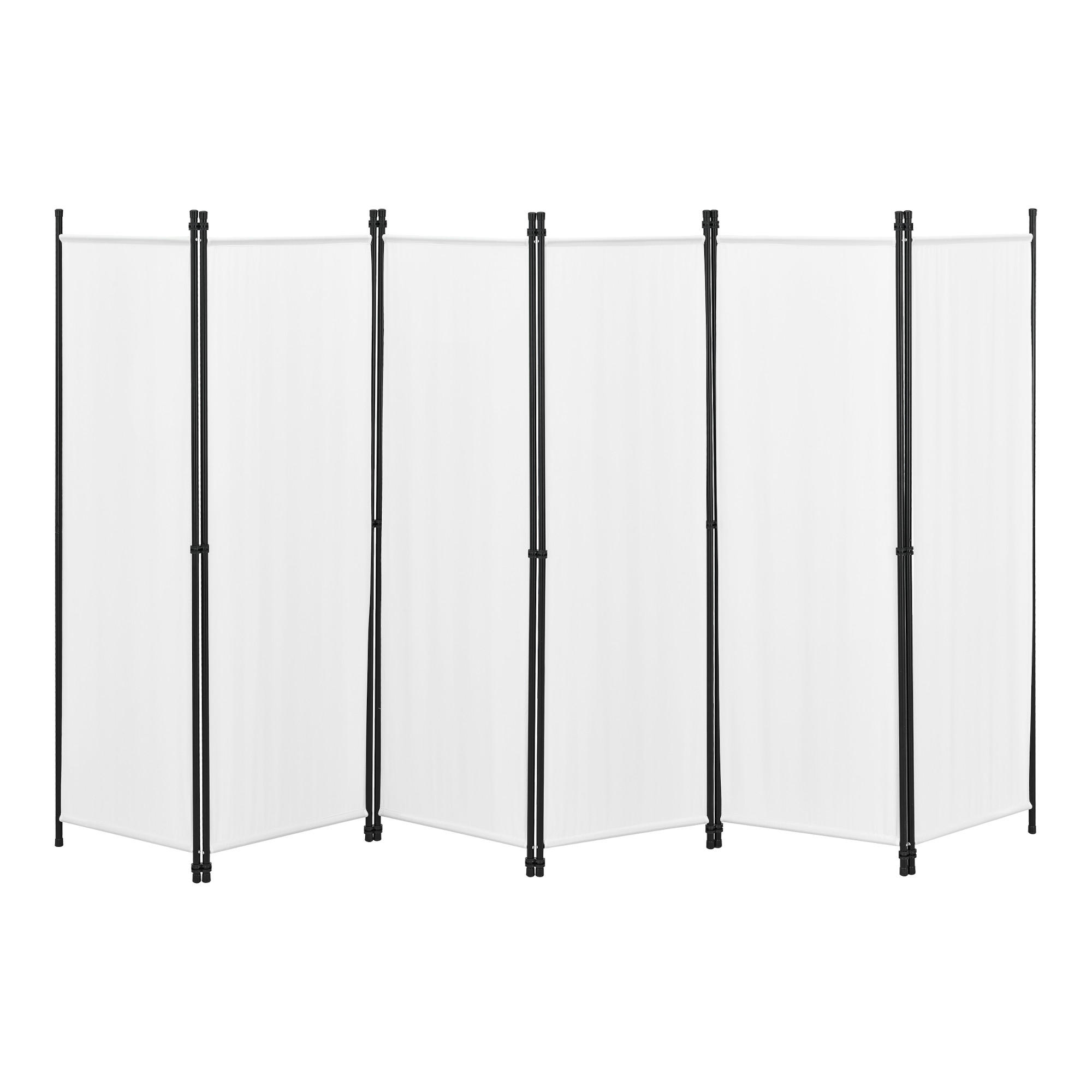 SICHTSCHUTZ Huesca - Weiß, Textil/Metall (300/2cm) - [en.casa]