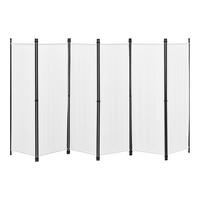 SICHTSCHUTZ Huesca - Weiß, Textil/Metall (300/2cm) - [en.casa]