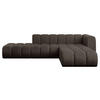 ECKSOFA modulares Sofa Zuvon-L1 - 296x177x70 cm Braun - Braun, Holzwerkstoff/Textil (296/177cm) - ALTDECOR