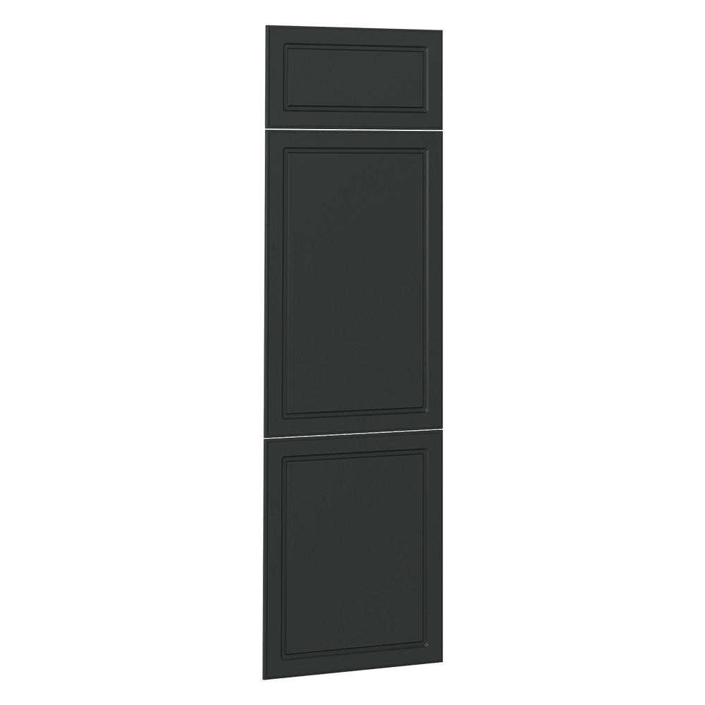 KÖKSFRONT R-Line Antracit hus på landet 59.6x196 cm möbelfront för kylskåpsinbyggnad 196/59.6/1.6 cm