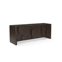 TV Board Zania Mangoholz 150 cm / 40 cm Dunkelbraun - Dunkelbraun, Holz (150/55/40cm) - Villa Möbel