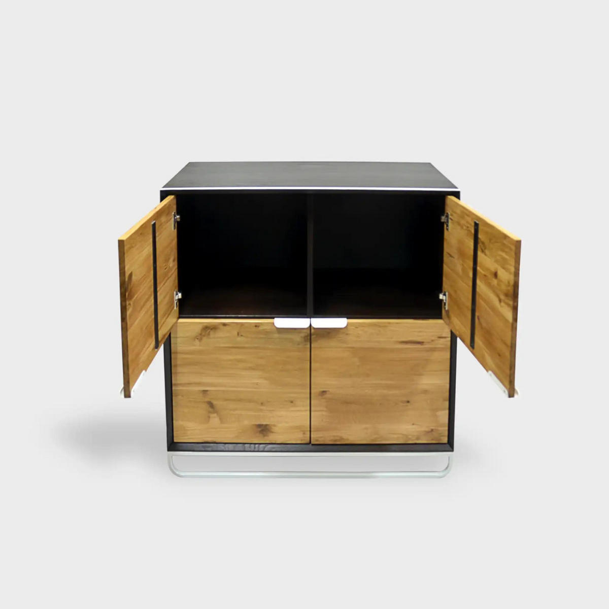 HOLZKOMMODE mit großen Schubladen für das Wohnzimmer DENIS - Eichefarben, Holz (100/100/45cm) - Rawood Furniture