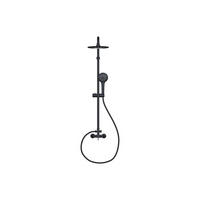 DUSCHSÄULE - 18.3 cmcm x 35.5 cmcm - Metall - Schwarz - AITA - Schwarz, Metall (18.3/116/35.5cm) - Vente-Unique