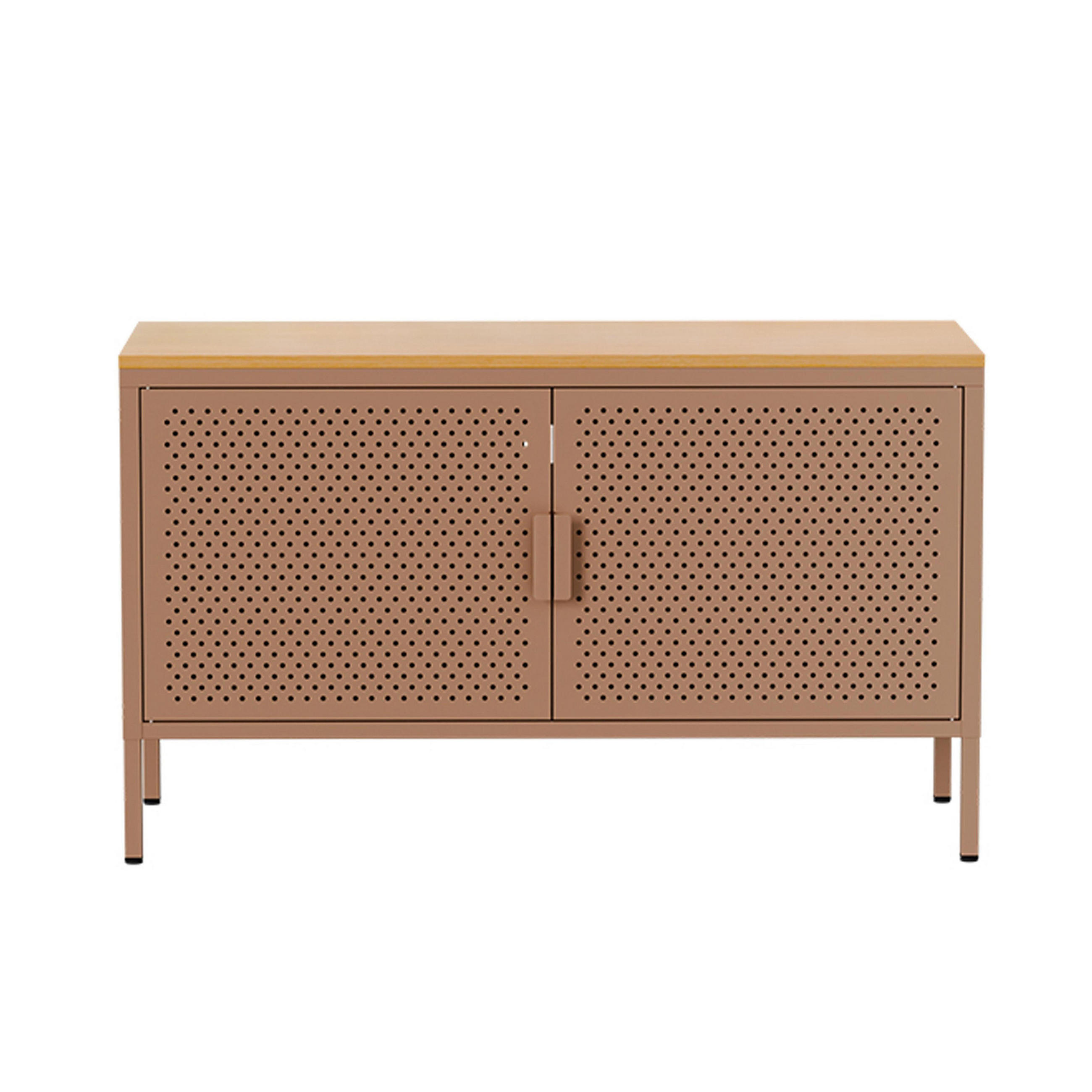 SIDEBOARD 100 cm, Braun - Braun, Metall (40/60/100cm) - Oviala
