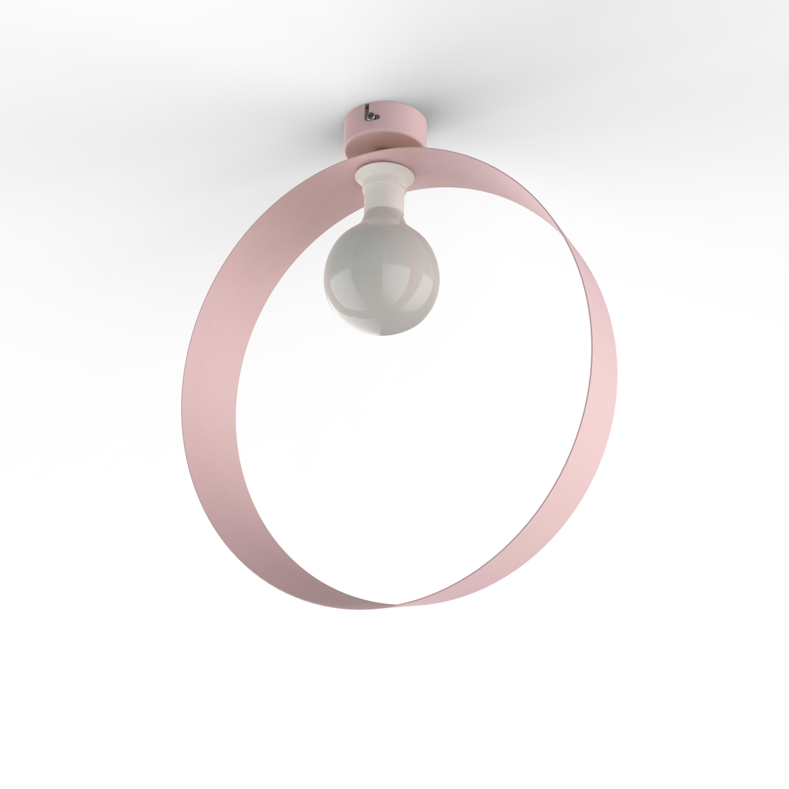 DECKENLEUCHTE - Pink, Metall (7/40/40cm) - Lumicom