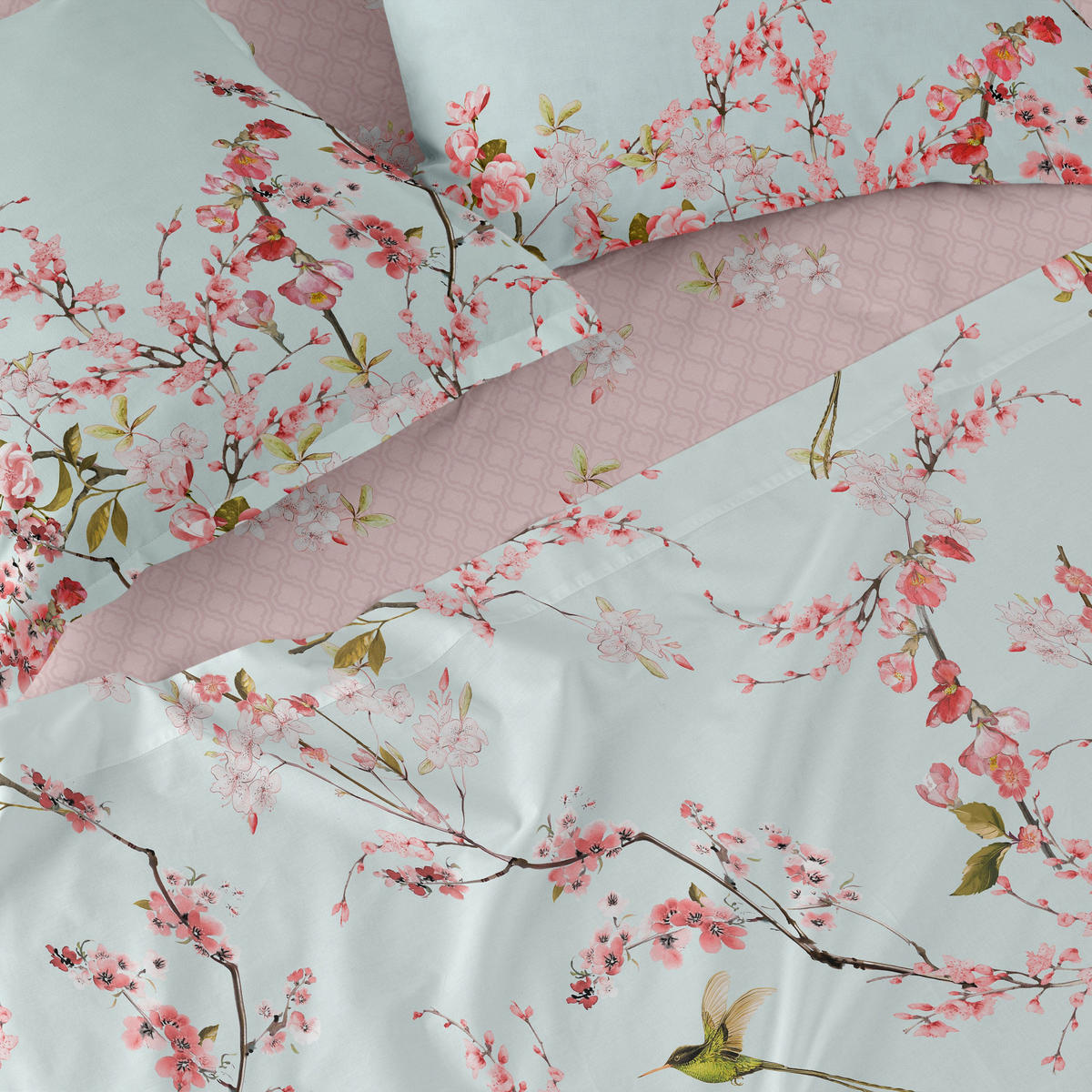 OBERLAKEN Chinoiserie 210x270 cm (Komfortgrösse) - Multicolor, Textil (210/270cm) - Happy Friday