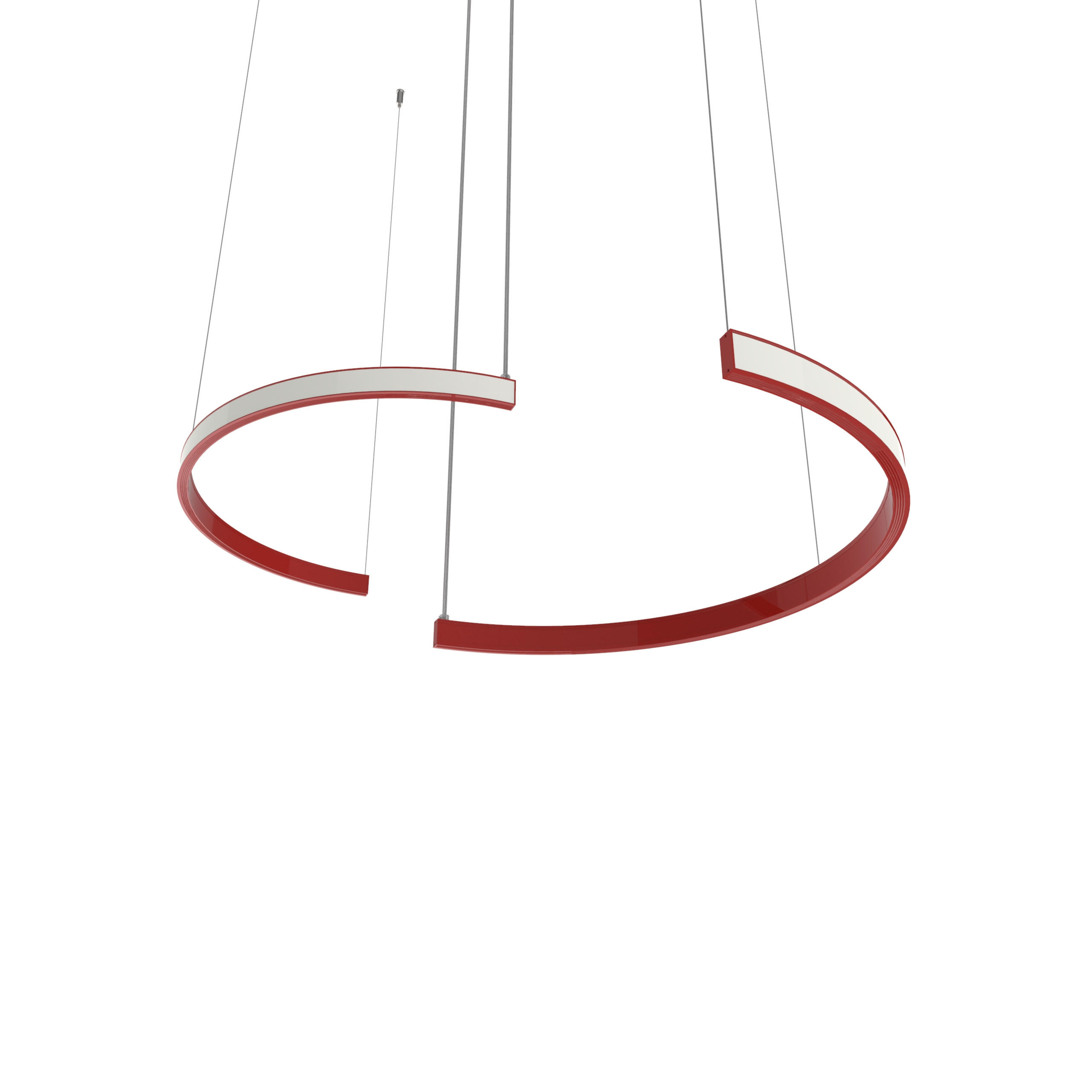 Lumicom Led-Hängeleuchte Rot 62x120x3.1 cm