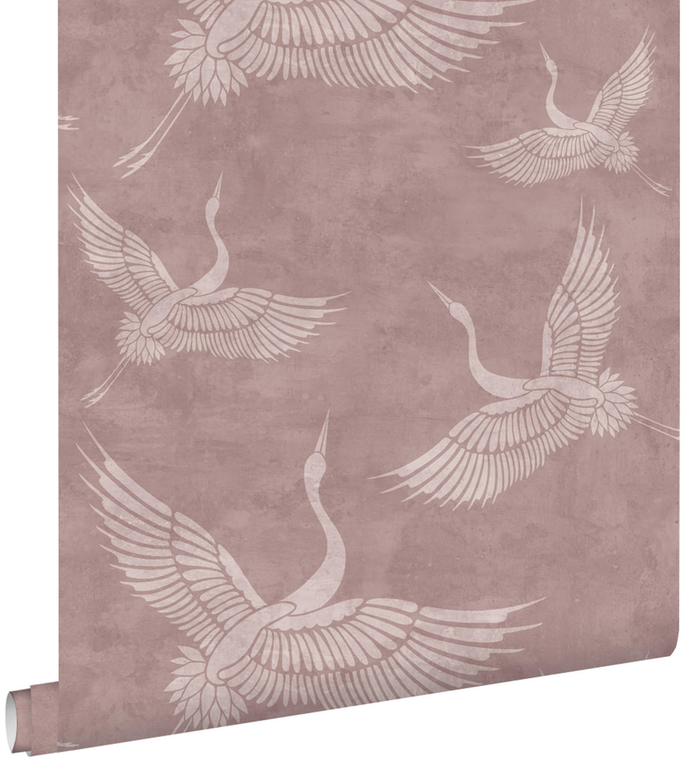 TAPETE Kraniche 50 x 900 cm - Pink, Papier (50/900cm) - ESTAhome