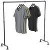 KLEIDERSTÄNDER 120 cm-silber-Metall - Silberfarben, Metall (120/150/55cm) - CLP