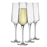 CHAMPAGNERGLAS LUMI 4er-Set 200 ml - Transparent, Glas (0.2L) - Krosno Glass