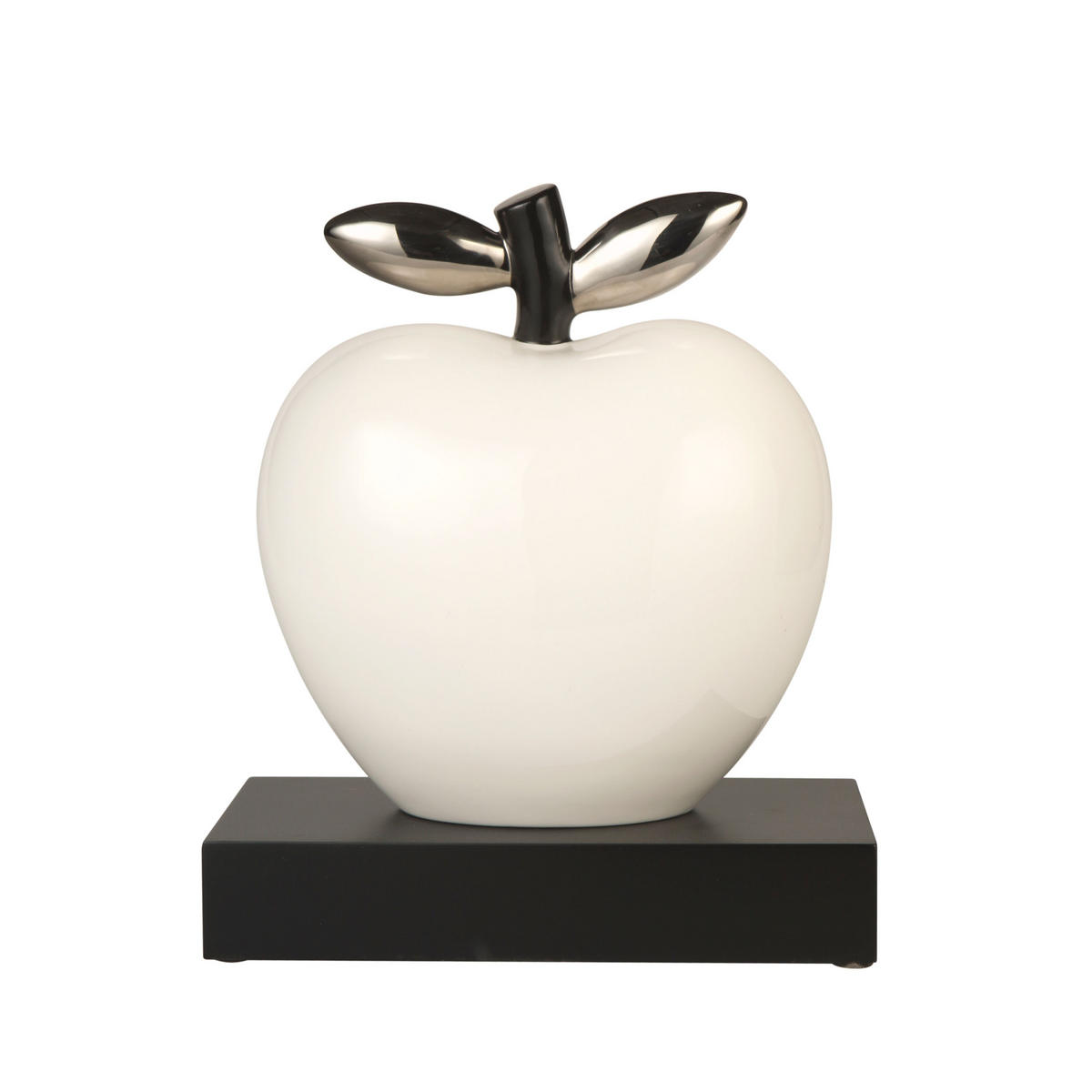 DEKOOBJEKT Studio 8 - Silver Lining, Porzellan, Silber, 28 cm - Silberfarben, Keramik (14/28/24.5cm) - Goebel