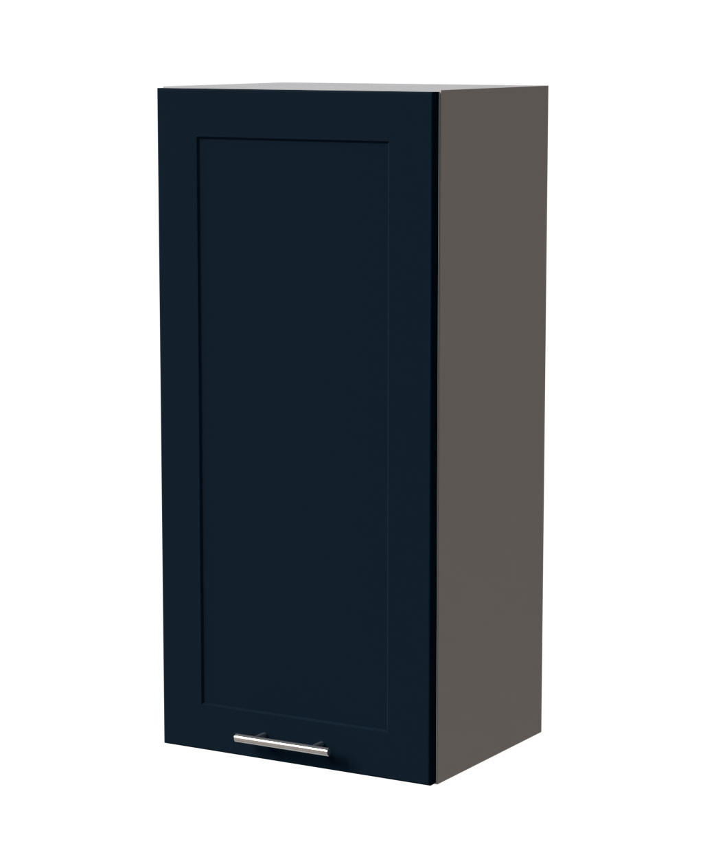 HÄNGESCHRANK Oslo W4/45 Grau / Indigo Matt 45 / 32,5 / 96cm - Dunkelblau/Grau, Holz/Holzwerkstoff (45/96/32.5cm) - Feldmann-Wohnen