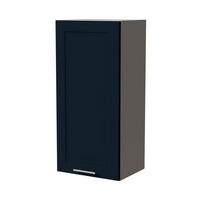 HÄNGESCHRANK Oslo W4/45 Grau / Indigo Matt 45 / 32,5 / 96cm - Dunkelblau/Grau, Holz/Holzwerkstoff (45/96/32.5cm) - Feldmann-Wohnen