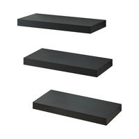 Schwarz, Holzwerkstoff/Metall (38/3.5/17cm) - [en.casa]
