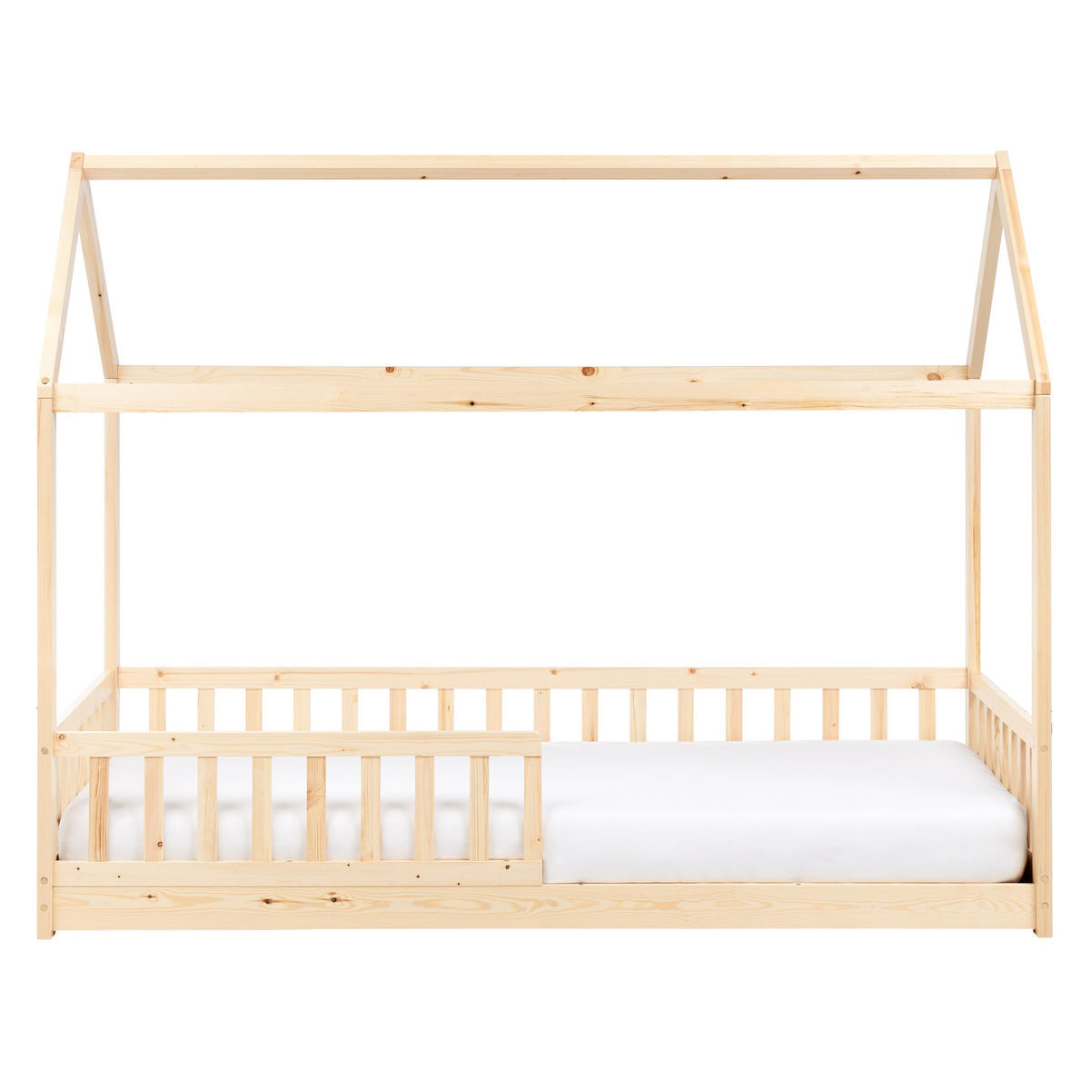 KINDERBETT 90x200 cm Heller Holzfarbton Cossaye - Hellbraun, Holz (90/200cm) - Beliani