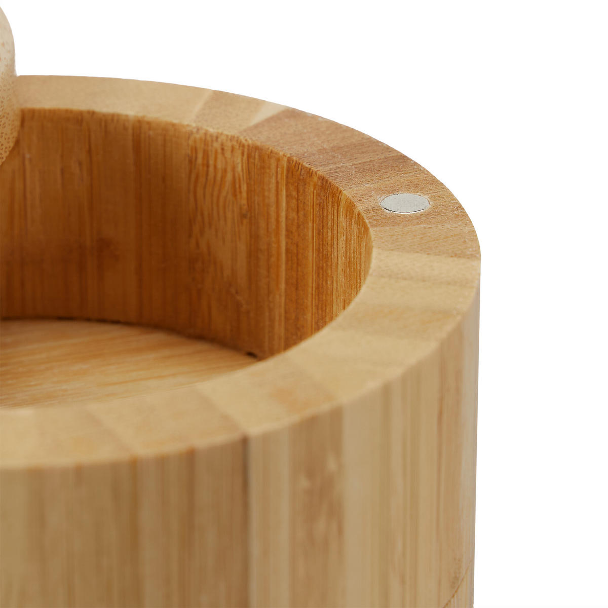 SALZBEHÄLTER - Hellbraun, Holz (9/13/9cm) - Relaxdays