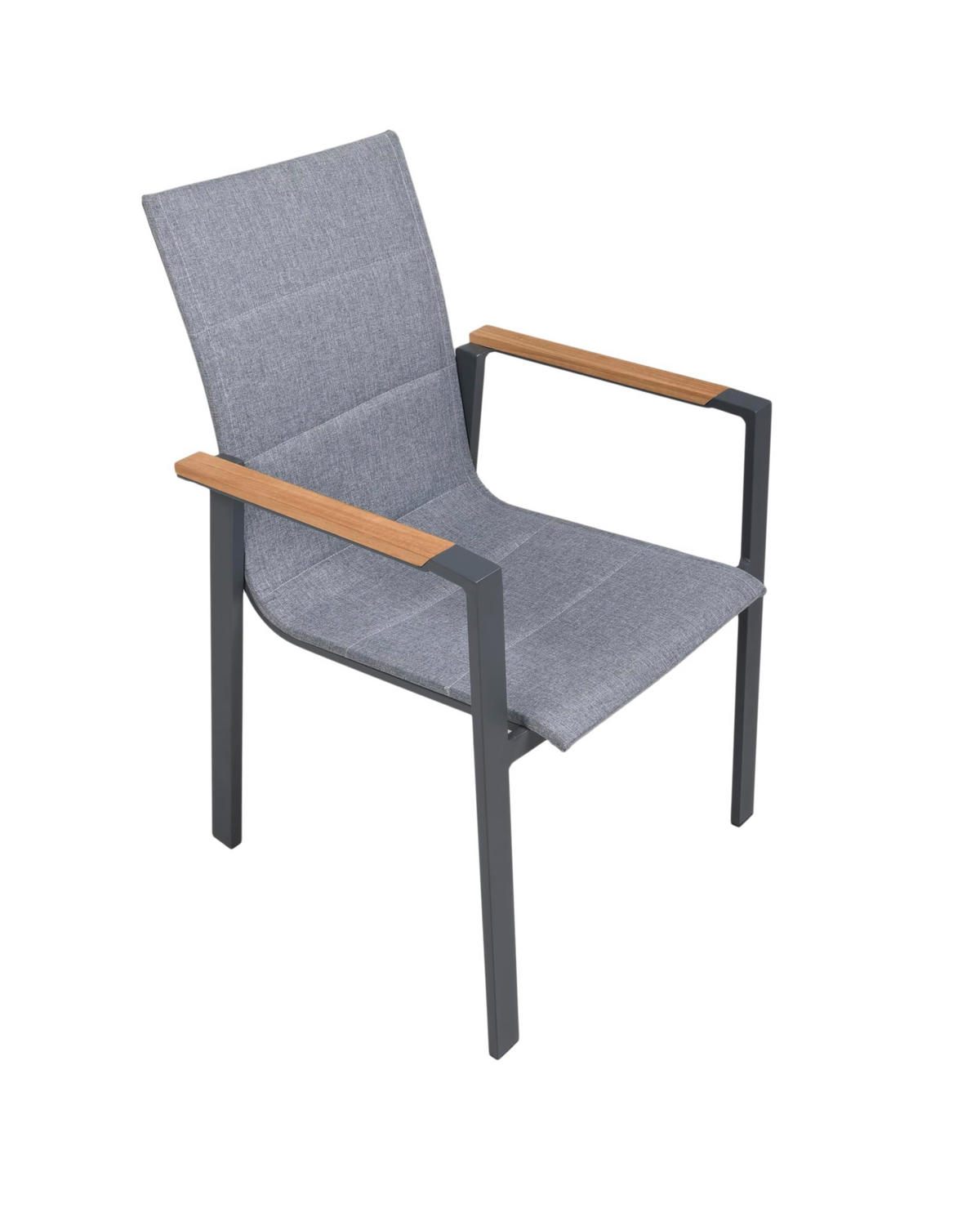 GARTEN-SITZGRUPPE Faye 9-teilig Gartenmöbel-Set - Dunkelgrau, Holz - DELUKE