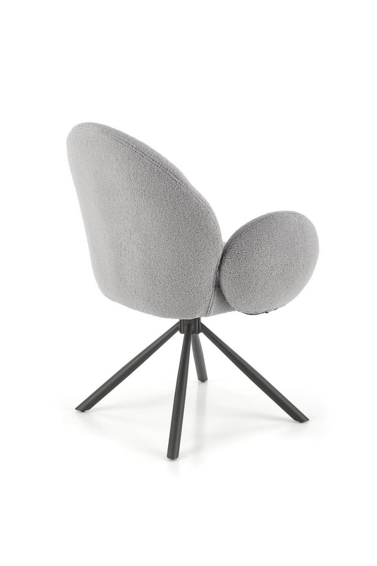 Gepolsterter Drehsessel 180° SNOOPY Grau - Grau, Textil (64/90/63cm) - Lookway