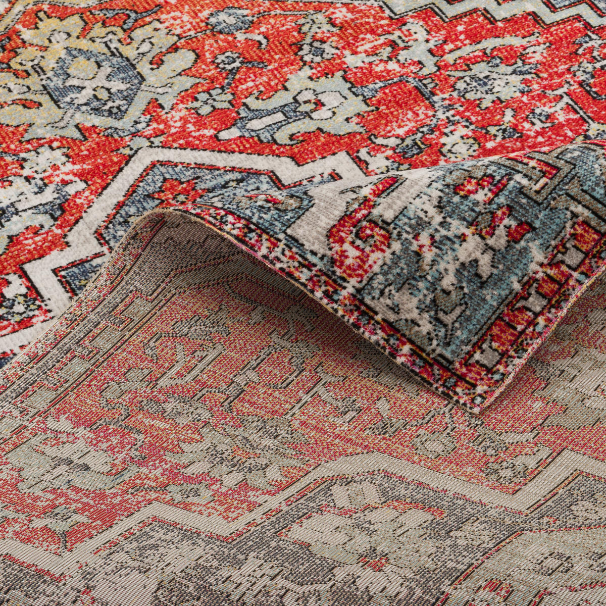 DESIGNER TEPPICH VINTAGE ZOE ORIENT KLASSIK - Rot, Textil (120/170cm) - Pergamon