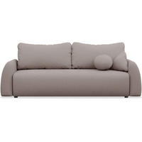 3-SITZER SOFA Nubelle Dunkelbeige Chenille-Bezug, wasserabweisend - Greige/Schwarz, Kunststoff/Textil (244/85/93cm) - Selsey
