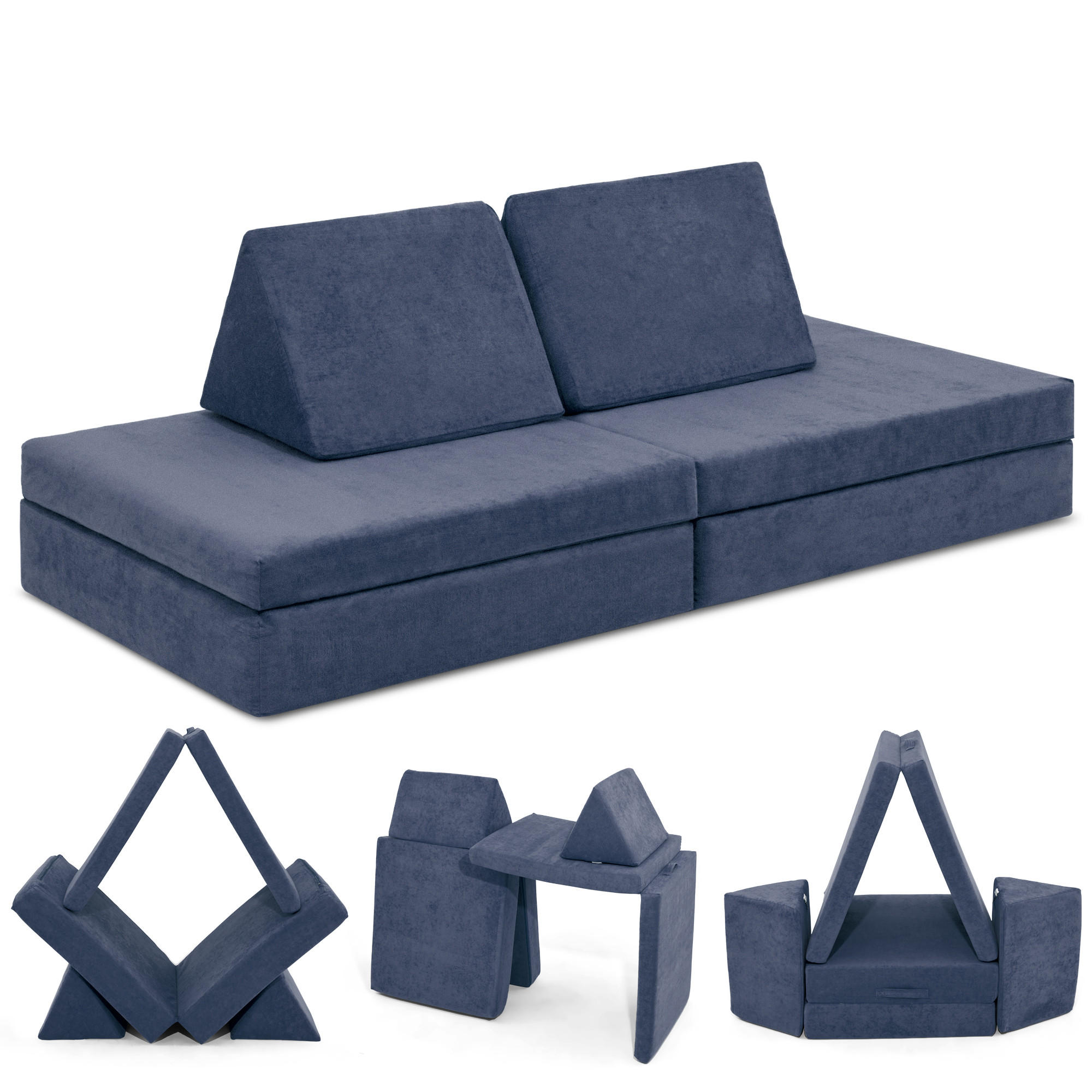 Linodino Spielsofa Dunkelblau 150x52x66 cm