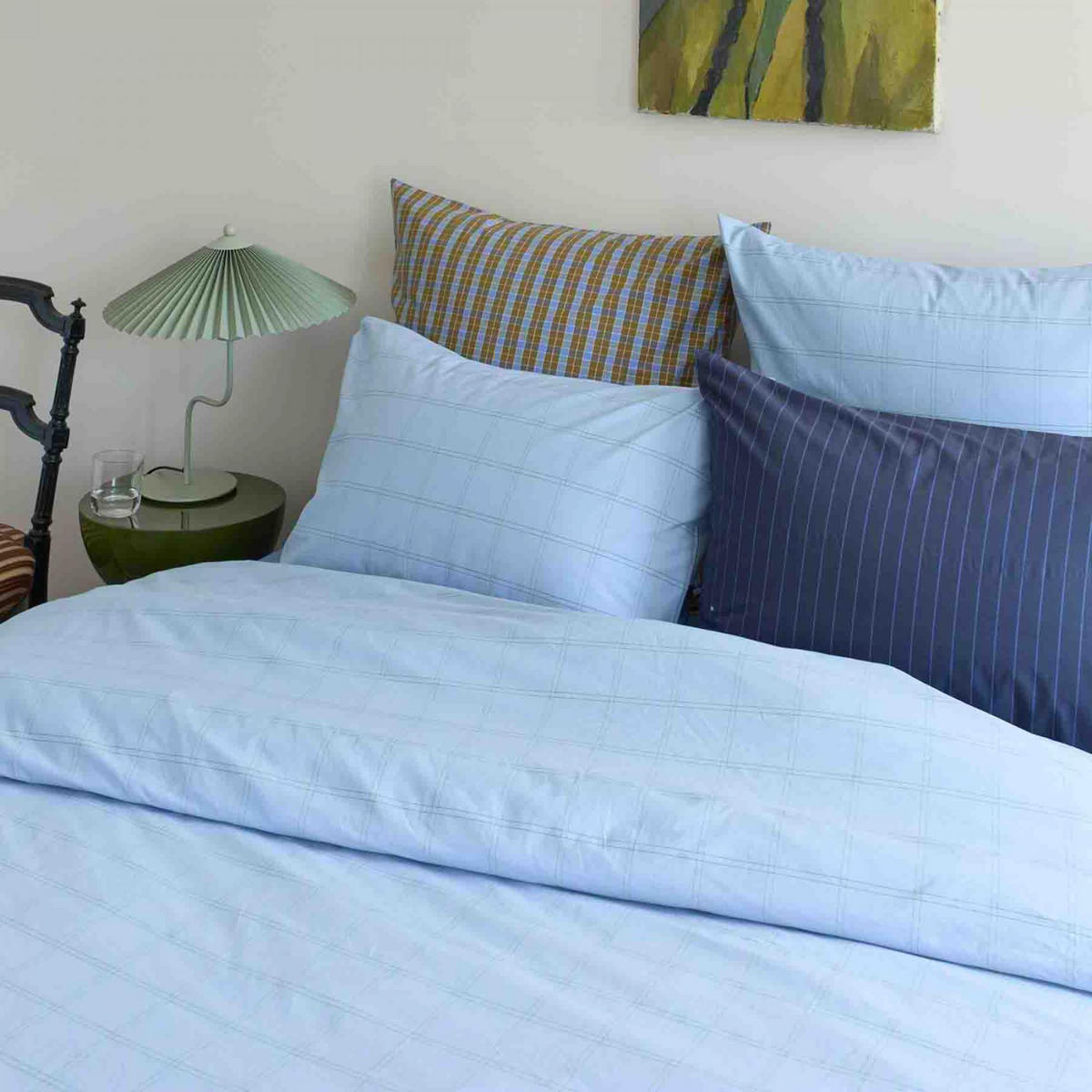 KISSENBEZUG Chloé himmelblau 50 x 70 cm - Blau, Textil (70/50cm)