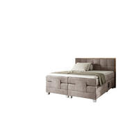 BOXSPRINGBETT Elektrisch Henry - Beige, Holzwerkstoff/Textil (140/200cm) - Fun Möbel