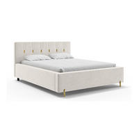 BETT FABIO - Goldfarben/Creme, Holzwerkstoff (180/200cm) - Meblini