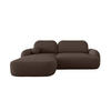 ECKSOFA MOLLY L Links QUELLE 29 mit Schlaffunktion - Braun, Textil (275/175cm) - Bedante