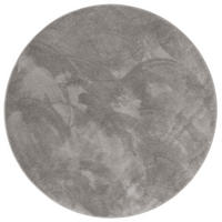 HOCHFLOR LANGFLOR TEPPICH SUPER SOFT MELIA RUND - Grau, Textil (120/120cm) - Pergamon