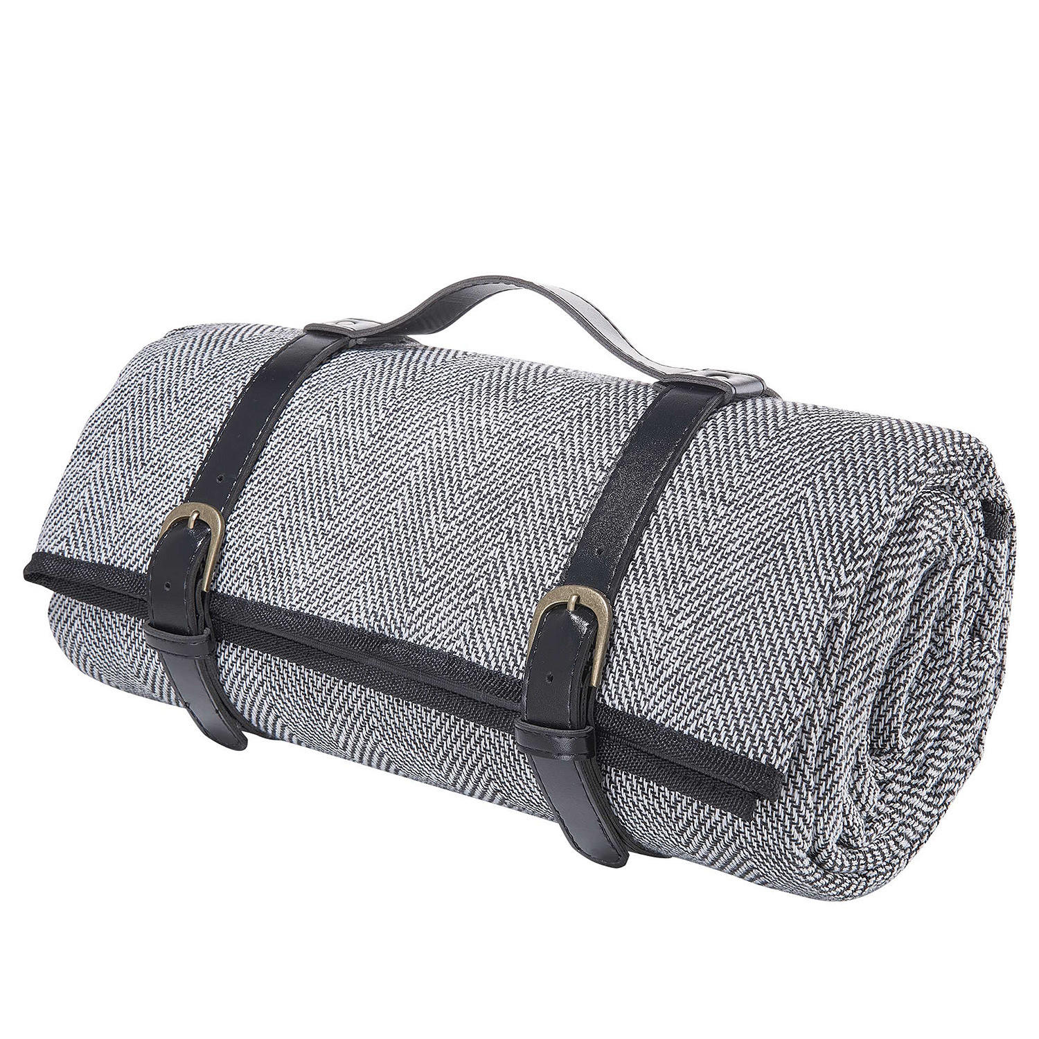 PICKNICKDECKE Wanderlust - Schwarz, Kunststoff/Textil (200/150cm) - Butlers