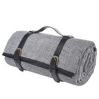 PICKNICKDECKE Wanderlust - Schwarz, Kunststoff/Textil (200/150cm) - Butlers