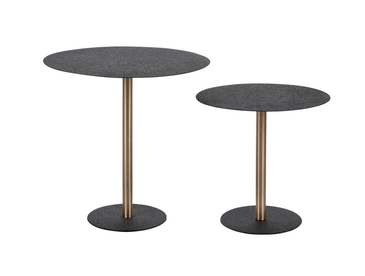 BEISTELLTISCH Dex 40/40/40 cm - Schwarz, Metall (40/40/40cm) - Leitmotiv