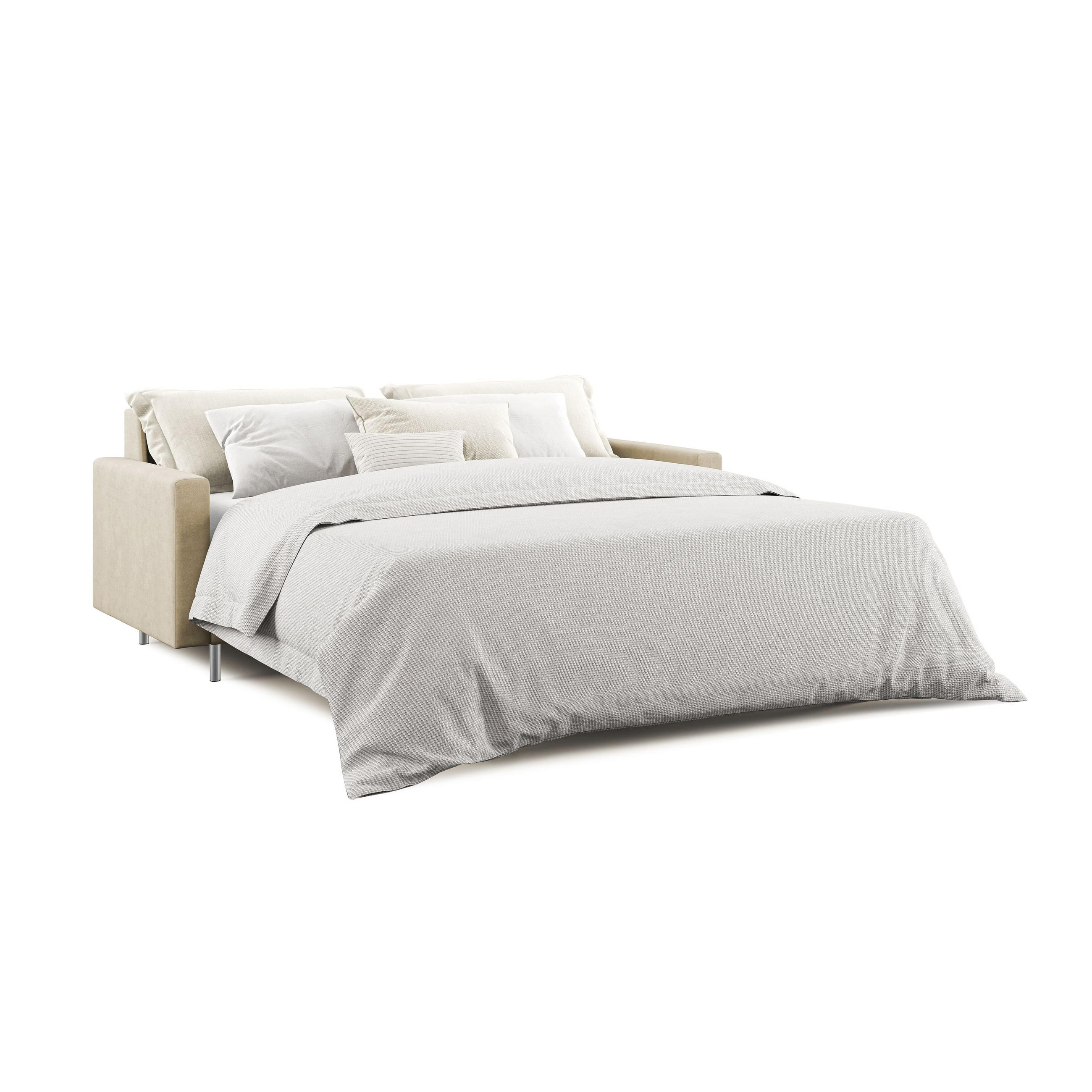SCHLAFSOFA Megan - Beige, Textil (188/97/96cm) - Divani.store