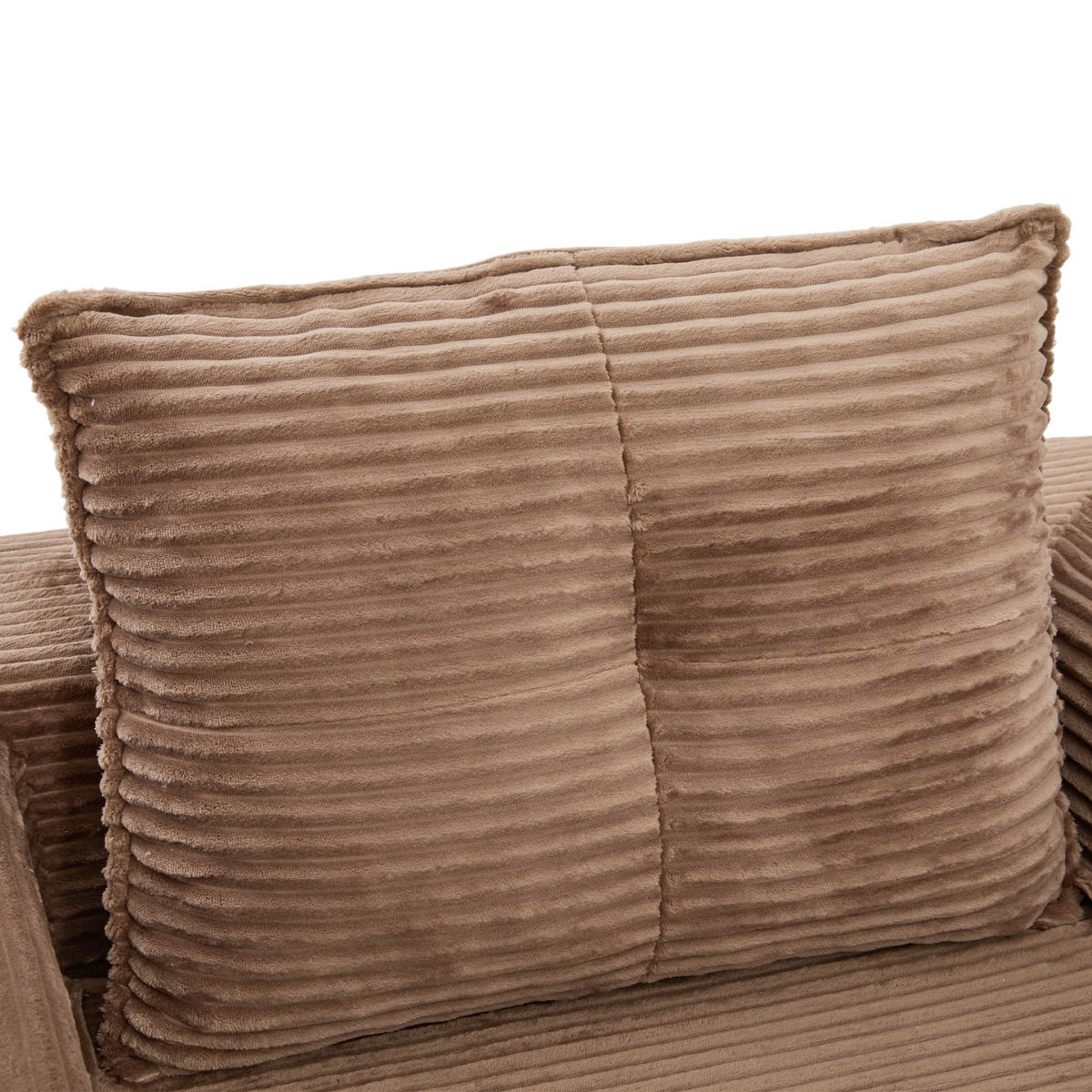 SCHLAFSOFA DE-33602 mit Federkern und Getränkehalter Braun - Braun, Textil (122/80/98cm) - ComfortXL