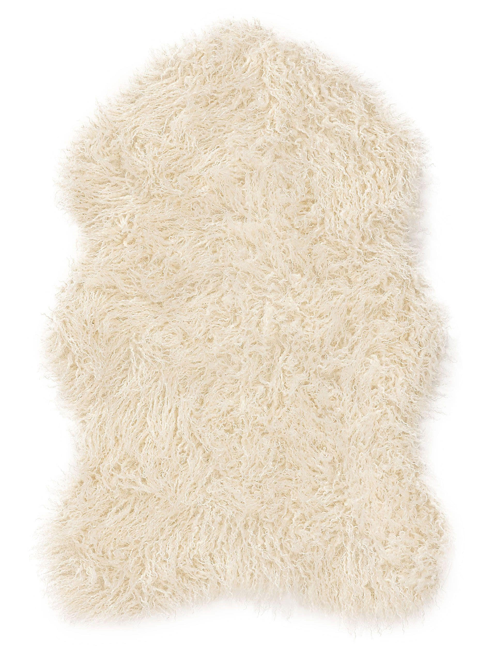 KUNSTFELL-TEPPICH Oscar Cream 60x90 cm - Creme, Textil (60/90cm) - benuta Nest